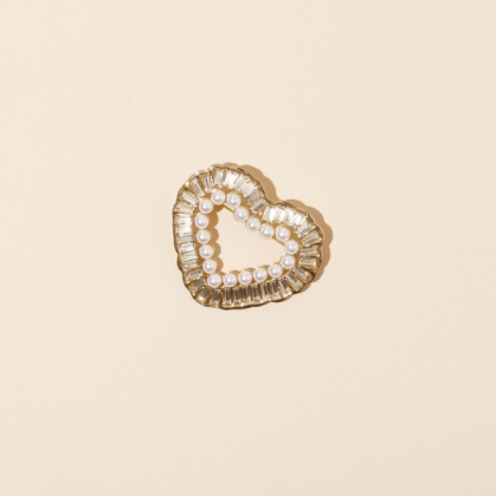 SOLD Stoney Clover Lane Open Heart Brooch